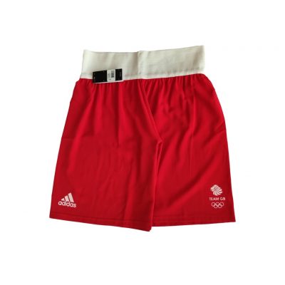 Adidas Форма для занятий боксом Olympic Man GBR (шорты + майка) AD0006105 красная(Р¤РѕС‚Рѕ 4)
