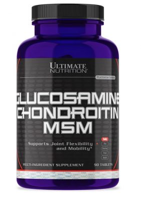 Витаминный комплекс для суставов и связок Ultimate Nutrition Glucosamine Chondroitin MSM (90 таблеток) 6080(Р¤РѕС‚Рѕ 1)