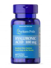 Замовити Гиалуроновая кислота Puritan's Pride, Hyaluronic Acid 100 мг (30 капсул) 6878