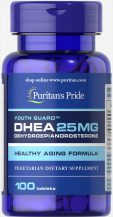 Замовити Puritan's Pride ДГЕА (дегидроэпиандростерон), DHEA 25 мг, 100 таблеток 4210