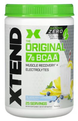 Аминокислоты Xtend, Original , 7G (BCAA), со вкусом лимона и черники, 367.5 г. 7043 (Р¤РѕС‚Рѕ 1)