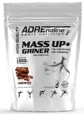 Гейнер с креатином и таурином вкус шоколад Adrenaline Sport Nutrition Mass Up Gainer (вкусы в ассортименте)(Р¤РѕС‚Рѕ 1)