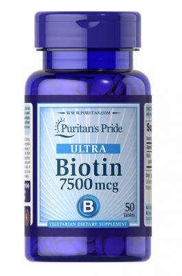Биотин Puritan's Pride Biotin 7500mcg, 100 таблеток 5566(Р¤РѕС‚Рѕ 1)
