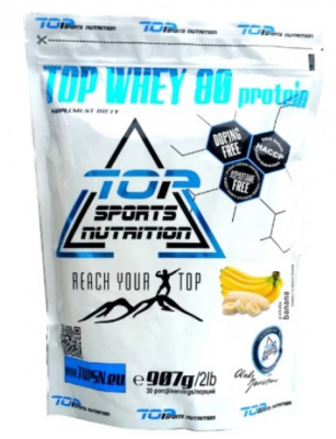 Протеин Top Sport Nutrition 80% Whey (907г, 30 порций) (вкусы в ассортименте)(Р¤РѕС‚Рѕ 1)
