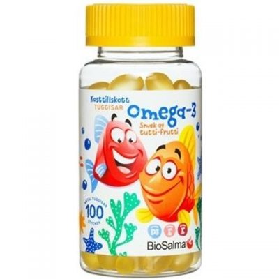 Витамины BioSalma Omega3+D (100 желеек) 0264(Р¤РѕС‚Рѕ 1)