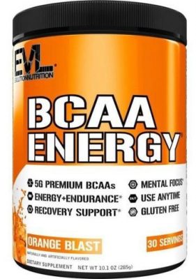 Аминокислоты Evlution Nutriltion BCAA Energy Orange Blast (285г) (30 порций) 5127(Р¤РѕС‚Рѕ 1)