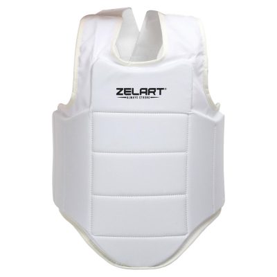 Защита корпуса (жилет) для карате Zelart BO-0399 S-XL белый(Р¤РѕС‚Рѕ 2)