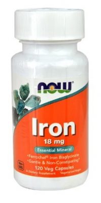Железо Now Iron 18mg (120 растительных капсул) 4436(Р¤РѕС‚Рѕ 1)