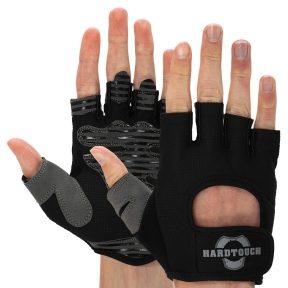 Перчатки для фитнеса HardTouch BC-4462 PVC, PL, открытые пальцы(Р¤РѕС‚Рѕ 1)