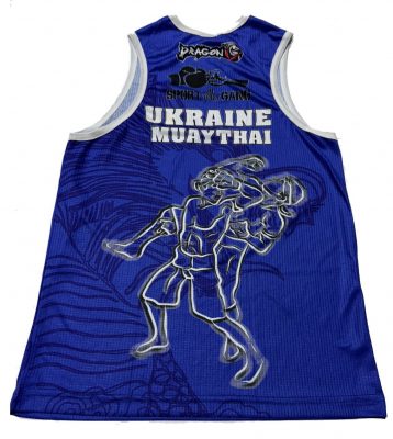 Майка для соревнований по Тайскому боксу с печатью федерации Украины Dragon DRG-2024(Р¤РѕС‚Рѕ 2)
