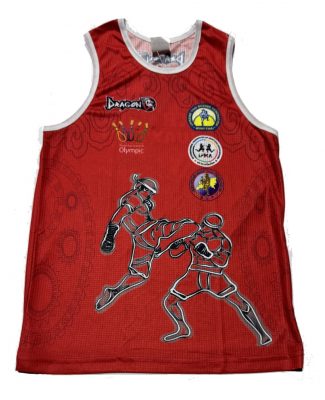 Майка для соревнований по Тайскому боксу с печатью федерации Украины Dragon DRG-2024(Р¤РѕС‚Рѕ 4)