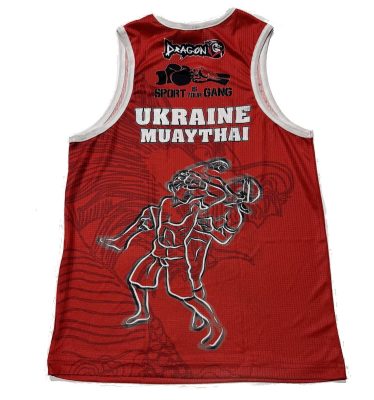 Майка для соревнований по Тайскому боксу с печатью федерации Украины Dragon DRG-2024(Р¤РѕС‚Рѕ 5)