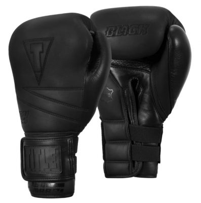 Перчатки боксерские Title Black Bolstered Leather Bag Gloves кожа DBBG(Р¤РѕС‚Рѕ 1)