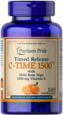 Витамины Puritan’s Pride C-TIME 1500 1500mg (100 таблеток) 8028(Р¤РѕС‚Рѕ 1)