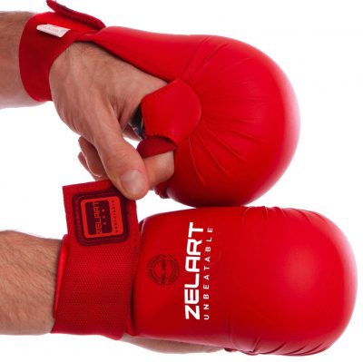 Перчатки для каратэ Zelart BO-7250 (PU, манжет на резинке)(Р¤РѕС‚Рѕ 2)