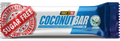 Батончик Power Pro с фруктоолигосахаридами и кокосовой стружкой, глазированный Coconutbar Sugar Free (1 X 50г) 2075(Р¤РѕС‚Рѕ 1)