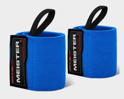 Бинты Meister Эластические для тяжелой атлетики 18* с петлями для больших пальцев 1192WW18(Р¤РѕС‚Рѕ 1)