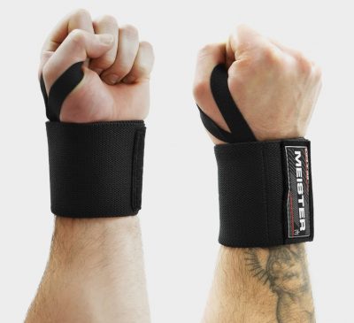 Бинты Meister Эластические для тяжелой атлетики 18* с петлями для больших пальцев 1192WW18(Р¤РѕС‚Рѕ 2)