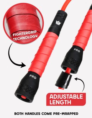 Скакалка регулируемая Boxelite club FighterGrip ProRope(Р¤РѕС‚Рѕ 2)