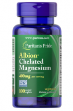 Замовити Магний Puritan's Pride Albion Chelated Magnesium (100 таблеток) 0806