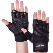 Замовити Перчатки для фитнеса и тяжелой атлетики кожаные Zelart SB-161074 (S-XXL)