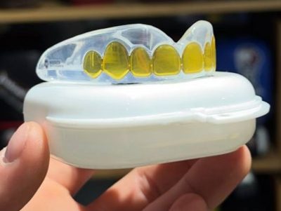Капа боксерская взрослая Mighty Mouthguards Gold Slugz № 901(Р¤РѕС‚Рѕ 2)