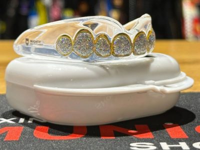 Капа боксерская взрослая Mighty Mouthguards Gold Diamonds № 931(Р¤РѕС‚Рѕ 2)