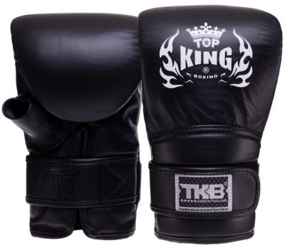 Снарядные перчатки блины с открытым большим пальцем кожа Top King TKBMU-OT(Р¤РѕС‚Рѕ 1)