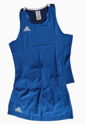 Форма для занятий боксом женская (майка+юбка-шорты) Adidas OG21 ADIAIBA20TW/ADIAIBA20SKW(Р¤РѕС‚Рѕ 1)