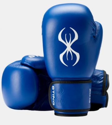 Боксерские перчатки для соревнований с печатью Sting USA Boxing Approved Competition кожа 1042 (цвета в ассортименте)(Р¤РѕС‚Рѕ 2)