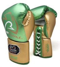 Замовити Боксерские перчатки на шнуровке Rival RS100 Series Lace Sparring Gloves (зелено-золотой)
