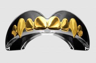 Замовити Капа боксерская взрослая Mighty Mouthguards Gold Diamonds Fangs №906
