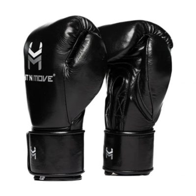 Боксерские перчатки (конский волос) Hit n move Horse Hair Boxing Gloves на липучке H2 (черный)(Р¤РѕС‚Рѕ 1)