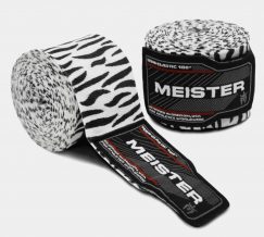 Замовити Бинты боксерские Meister Semi-Elastic Adult 1009 4,57м (зебра)