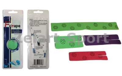 Кинезио тейп для щиколотки (Kinesio tape, KT Tape) эластичный пластырь (р-р l-29,7см,10см) (ANKLE )(Фото 1)