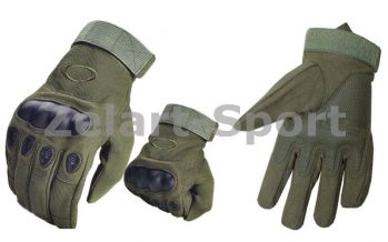 Замовити Перчатки тактические OAKLEY BC-4623-G (PL,закрытые пальцы,протектор-усилен,р-р M-XL, оливковый)