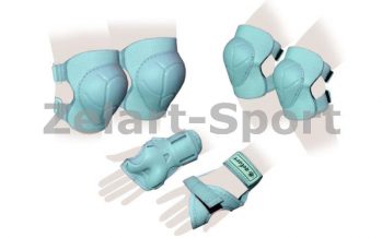 Замовити Защита спорт. наколенники, налокот., перчатки детская ZEL SK-4684G-L (р-р L-13-15лет, зеленая)