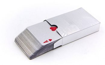 Замовити Карты игральные пластиковые 1 колода IG-4567-S SILVER 500 EURO (54 листа, толщ.-0,28мм)