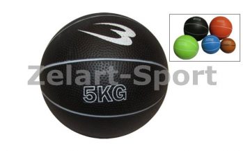 Замовити Мяч медицинский (медбол) SC-8407-5 5кг (верх-резина, наполнитель-песок, d-20см, цвет в ассорт.)
