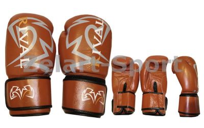 Перчатки боксерские Кожа RIV MA-3307-BR (р-р 10-12oz, коричневый)(Р¤РѕС‚Рѕ 1)