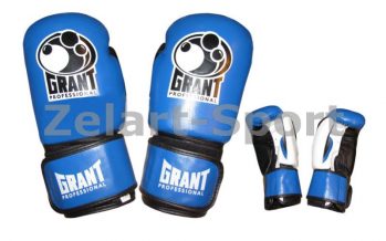 Замовити Перчатки боксерские Кожа GRANT MA-1811-B (р-р 10-12oz, черно-синий)