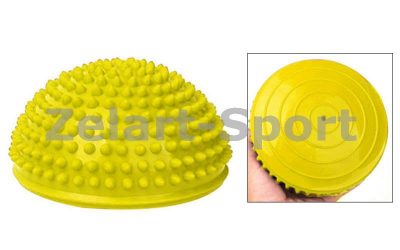 Полусфера массажная балансировочная Balance Kit FI-4939-3 (резина, d-15см, h-7,5см, 280g, желтый)(Р¤РѕС‚Рѕ 1)