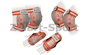 Замовити Защита спорт. наколенники, налокот., перчатки детская ZEL SK-4678OR-S (р-р S-3-7 лет, оранжевая)