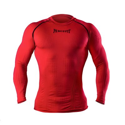 Компрессионная футболка с длинным рукавом Peresvit 3D Performance Rush Compression T-Shirt Red (PRush-ls-red)(Р¤РѕС‚Рѕ 1)