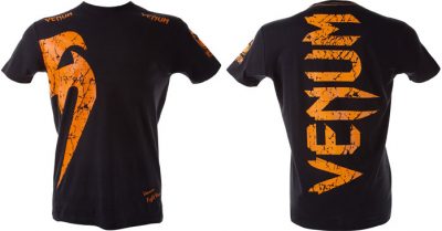 Футболка Venum Giant T-shirt Black Orange (V-Giant-BO)(Р¤РѕС‚Рѕ 1)