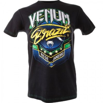 Футболка Venum Carioca 3 T-shirt - Black (VENUM-1310)(Р¤РѕС‚Рѕ 1)