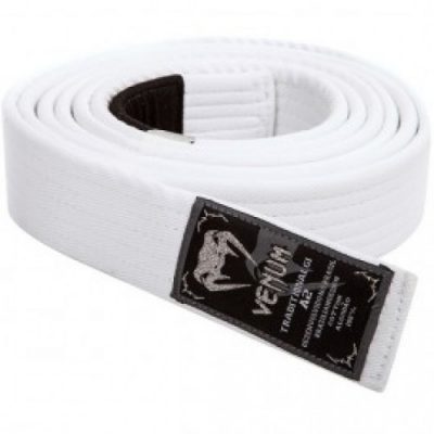 Пояс для кимоно Venum BJJ Belt - White (EU-VENUM-0116)(Р¤РѕС‚Рѕ 1)