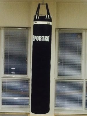 Мешок боксерский Sportko ременная кожа (3,5мм-4мм) Высота 180 см. Диаметр 35 см. Вес 120 кг.(Р¤РѕС‚Рѕ 1)