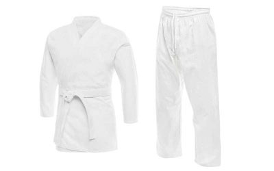 Кимоно карате белое UR DR-5662 (х-б 35%, полиэстер 65%, р-р 0-2 (130-150см), плотность 240г на м2)(Р¤РѕС‚Рѕ 1)