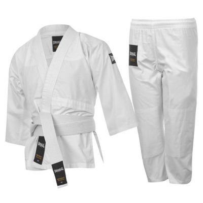 Кимоно для дзюдо Lonsdale белое 11-12 (140см) (632066-01-215)(Р¤РѕС‚Рѕ 1)